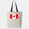 11L Canvas Tote with Contrast-Color Handles Thumbnail