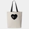 11L Canvas Tote with Contrast-Color Handles Thumbnail